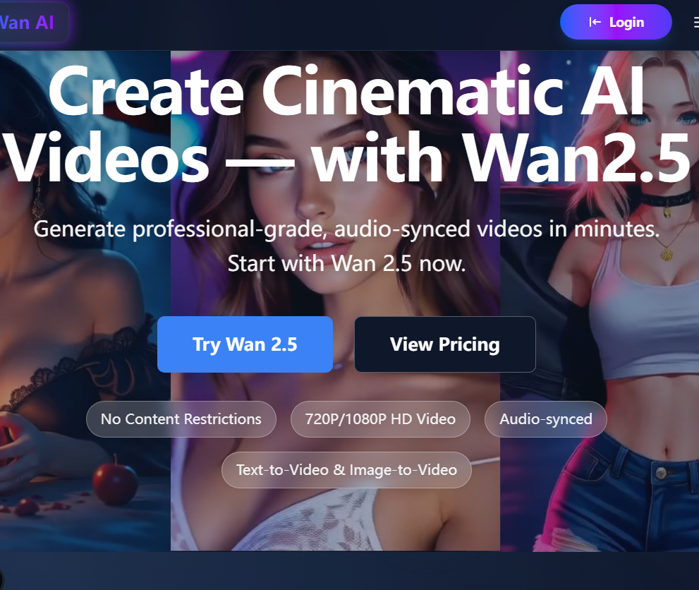 Wan AI | Movie grade without content restrictions AI video generator ...